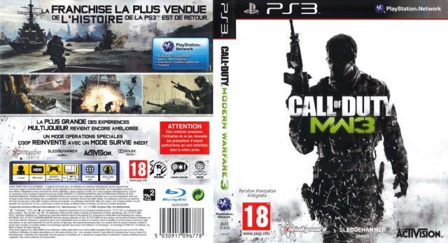 Call of duty mw3 jeux ps3