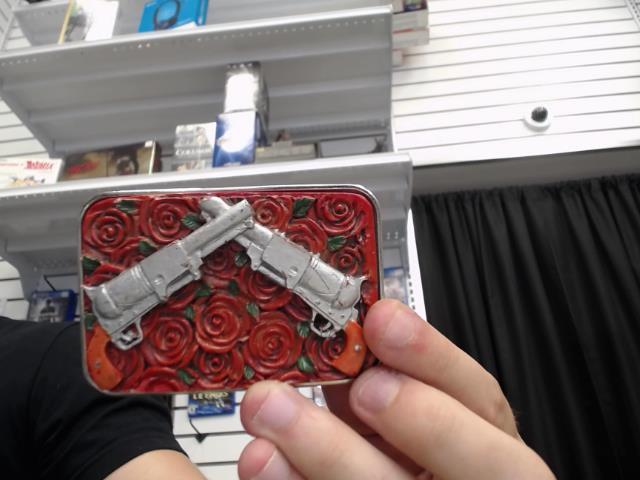 Boucle ceinture roses/guns