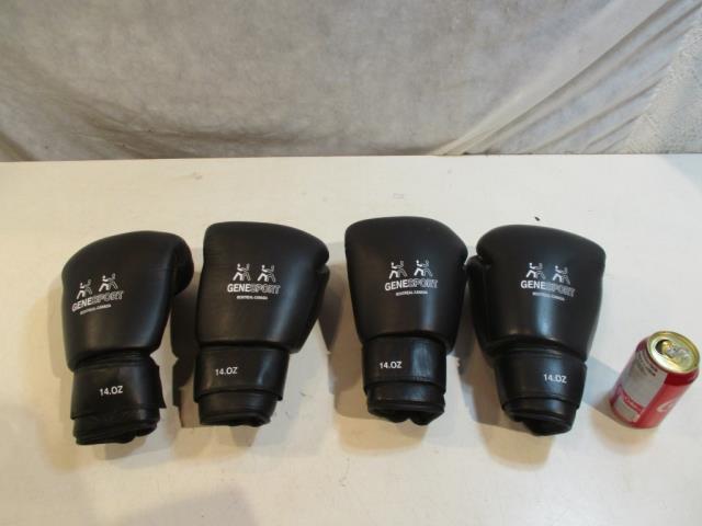 Gants boxe noir et blanc