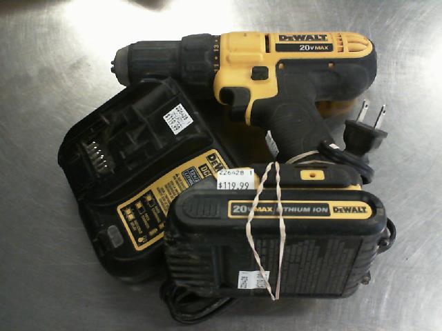 Drill dewalt+batt+charg