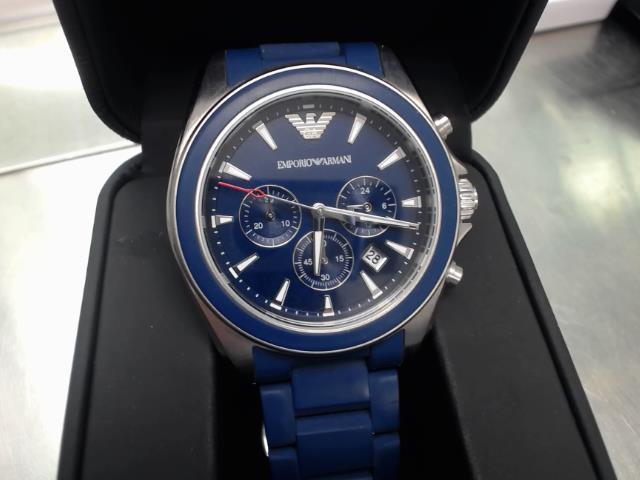 Montre homme bleu chrono