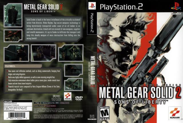 Metal gear solid 2 ps2