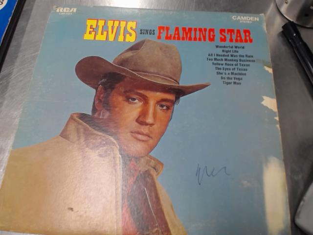 Elvis sings flaming star