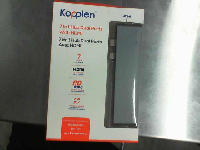 Kopplen 7 in 1 hub dual ports