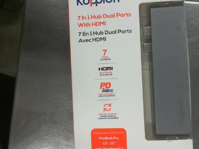 Kopplen 7 in 1 hub dual ports