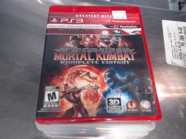 Mortal Kombat Komplete Edition (Greatest Hits) for PlayStation 3