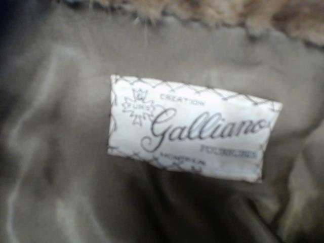 Galliano foxfur coat w/hat