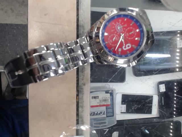 Silver canadiens watch