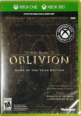 Elder scrolls oblivion xbox 1