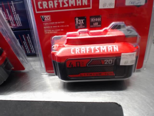 Batterie 4.0ah 20v craftsman