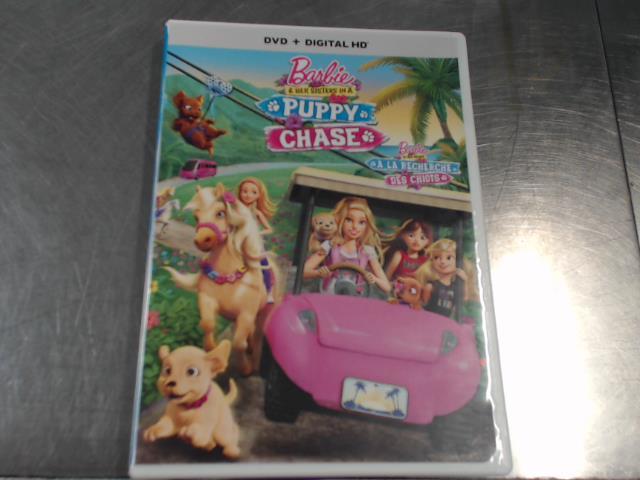 Barbie in a puppy chase