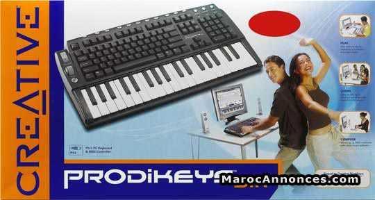 Clavier d'ordi+piano midi/usb