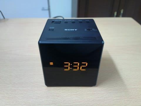 Sony fm/am clock radio