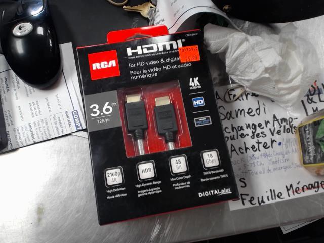 Hdmi cable 3.6m