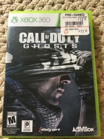 Cod ghosts xb360