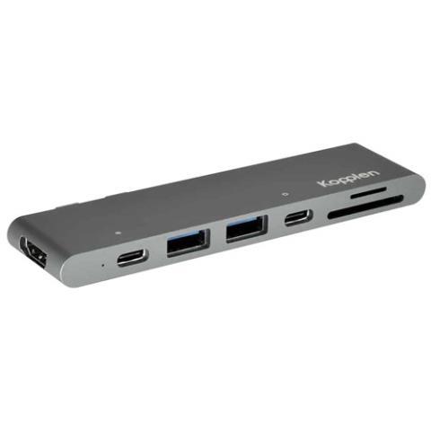 7en1 hub dual ports avec hdmi