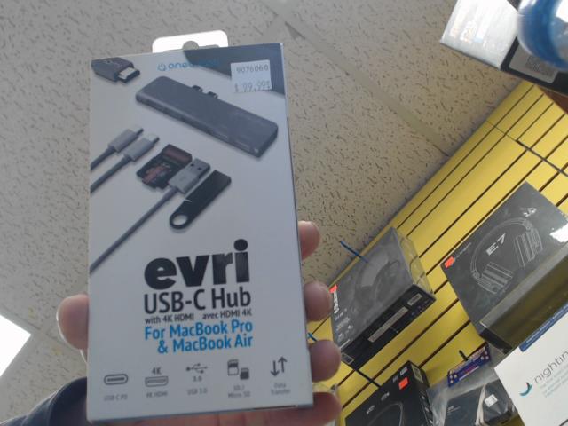 Evri usb-c hub 4k hdmi macbook pro/air