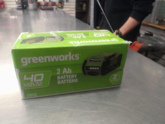 Batterie 40volts greenwork 2ah