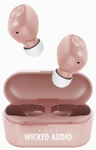 Wireless in-ear bluetooth earbuds pink