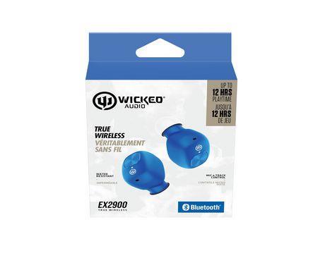 Wireless in-ear bluetooth earbuds blue