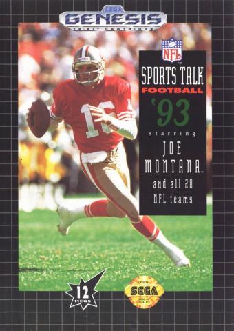 Joe montana football '93 sega genesis