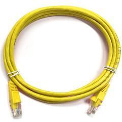 Cable ethernet jaune court