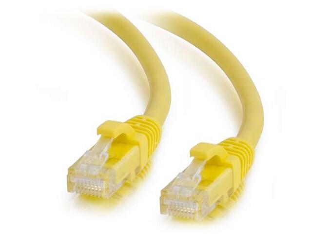 Cable ethernet court jaune