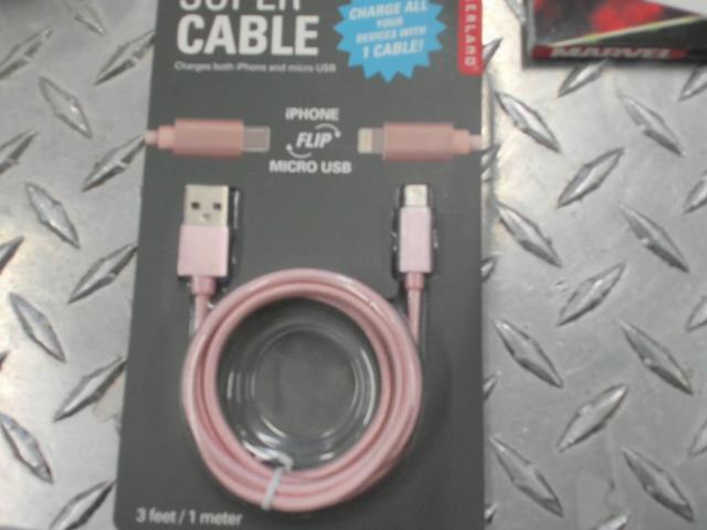 Super cable charge iphone et micro usb