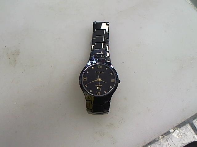 Montre femme noire/or