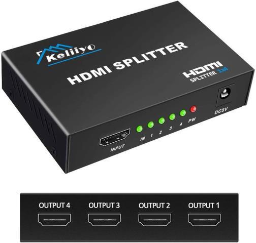 Hdmi 1 x4 splitter with full 3d n 4k