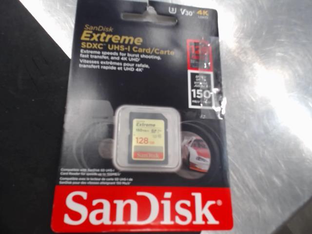 Carte sd extreme 128gb 4k