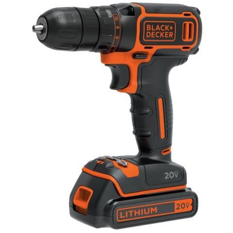 Drill black and decker 2 batt 20v