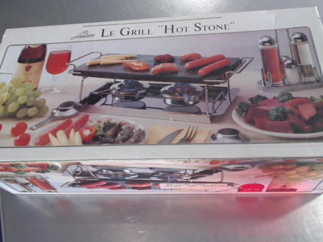 Grill  pierre chaude vintage *new*