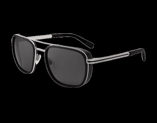 Lunettes soleil bvlgarie noire dans case