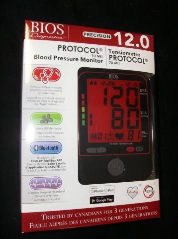 Protocol blood pressure monitor