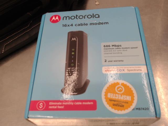 686 mbps modem in box