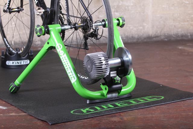 Smart bike trainer kinetic road machine