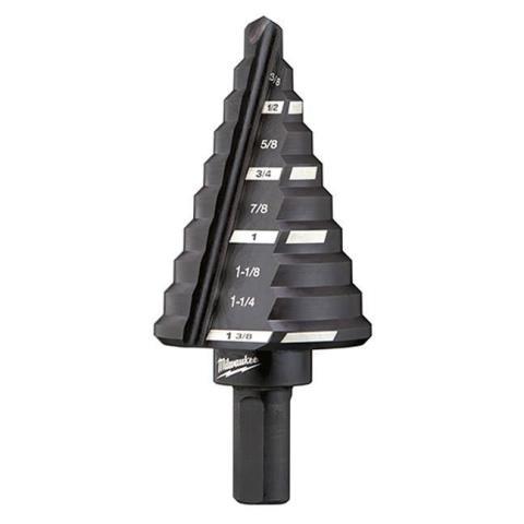 Jam-free step drill bit n5