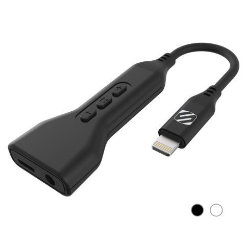 Audio adapter with charge port