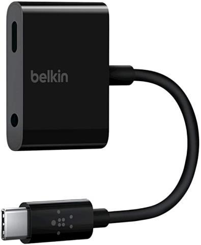 Belkin 3.5mm audio+usb-c charger adapter