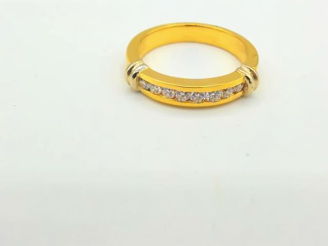 BAGUE EN OR 18KT  DIAMANTS