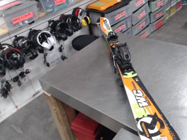 Paire ski parabolique+fixe rossignol