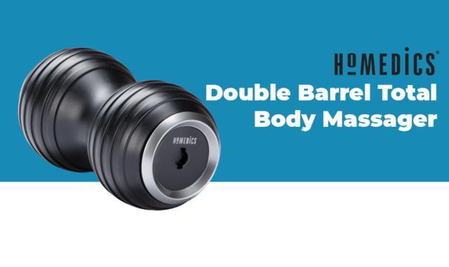 Cordless double-barrel body massager