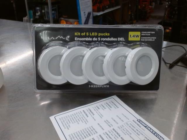 5x led lights neuve