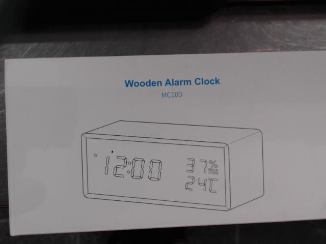 Wooden alarm clock