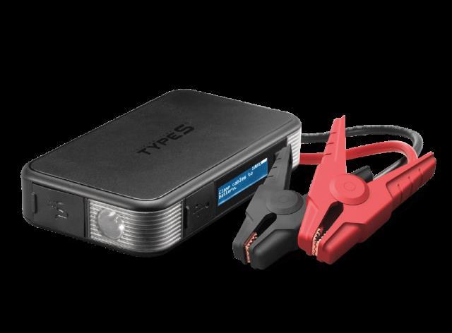 Portable battery jump starter