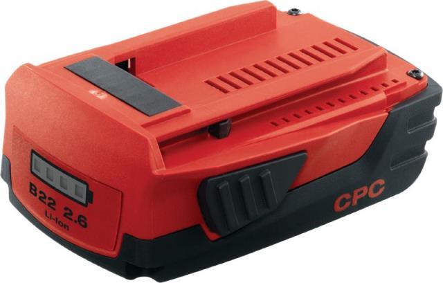 B22/2.6 hilti li-ion battery pack