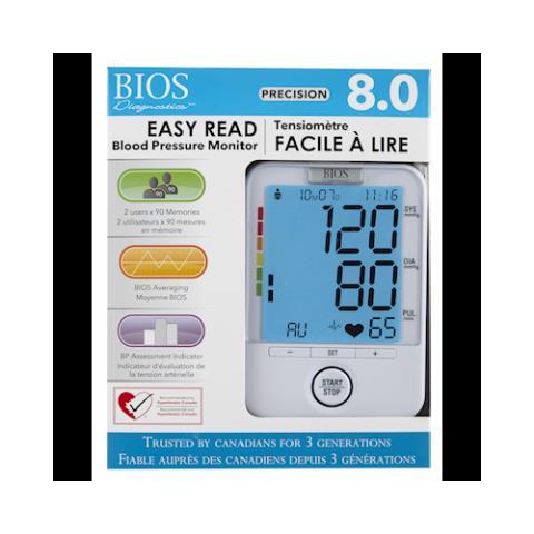 Easy read blood pressure monitor