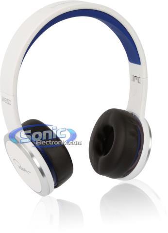 Street headphones white/blue for apple