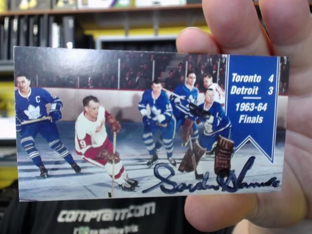 Carte sign gordie howe